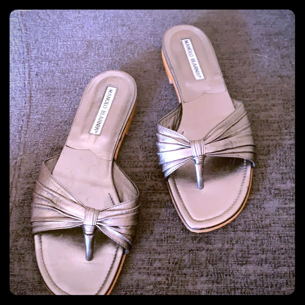 Manolo Blahnik sandals 36.5 fits like 6.5